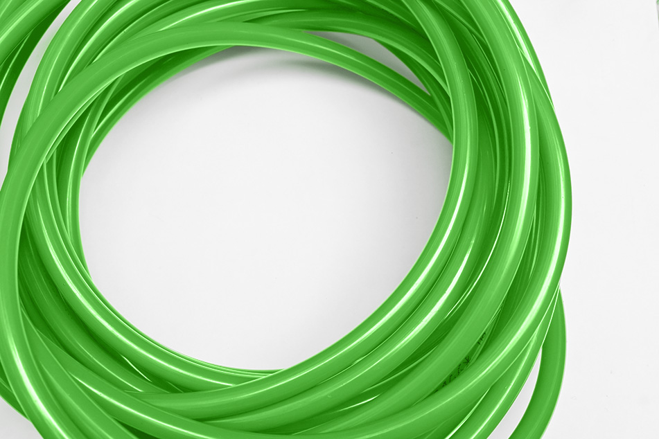 Conduit for telecommunications applications in color green