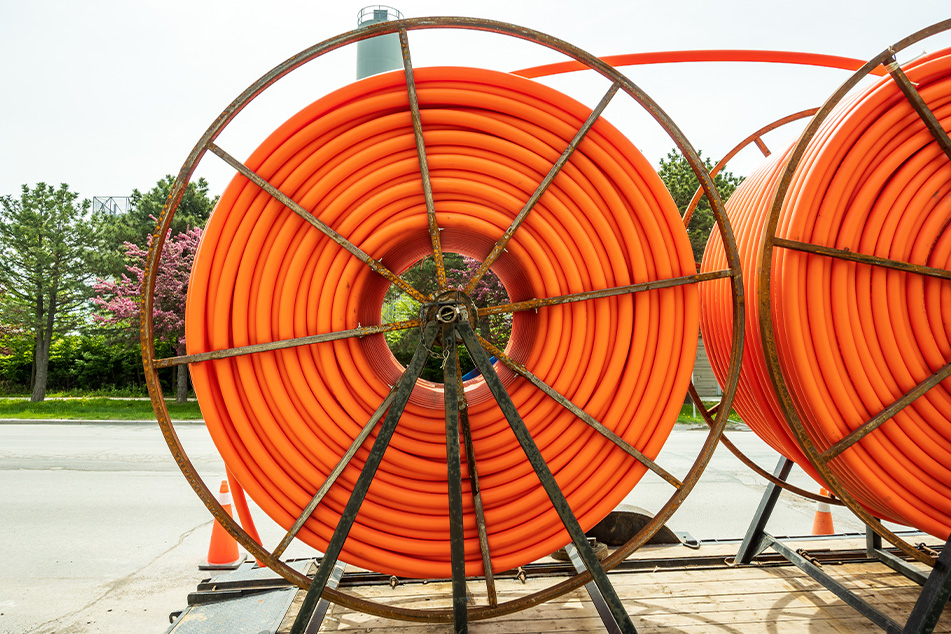 Reel of conduit product